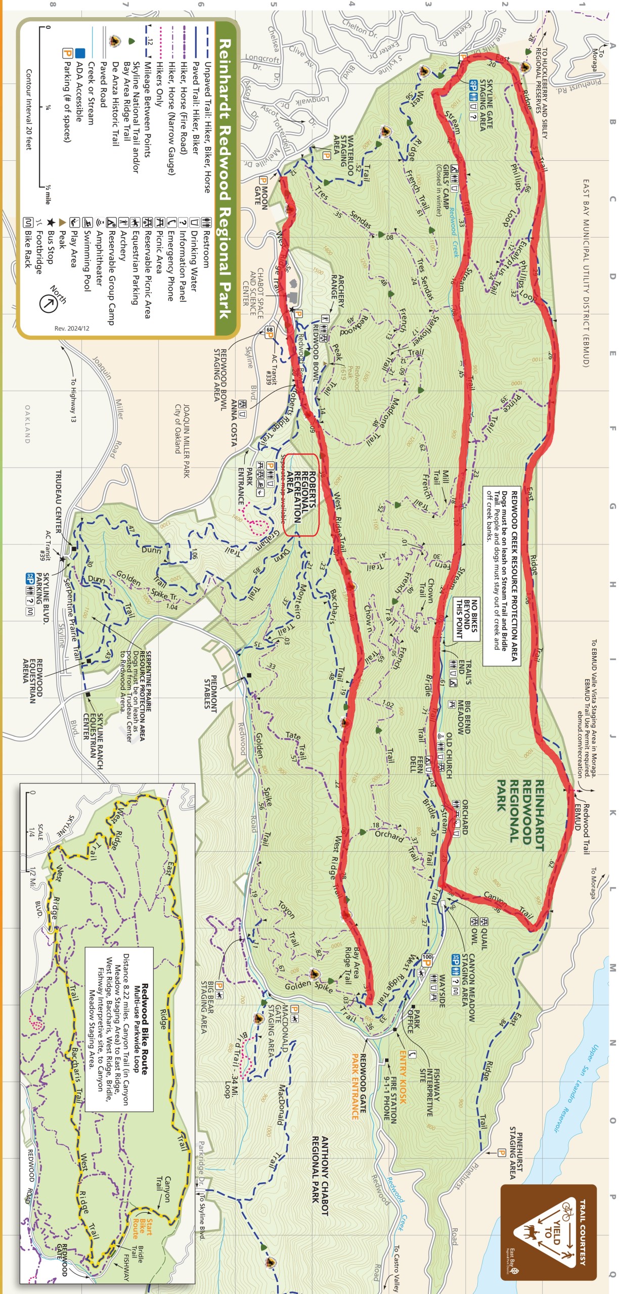 Oakland Redwood_10th Anniversary Trail Map
